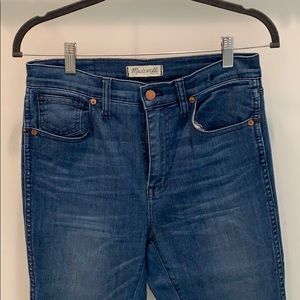 Madewell 10 inch high rise skinny jeans